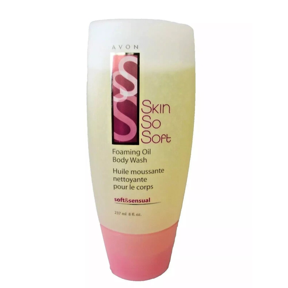 AVON Skin So Soft Foaming Oil Body Wash Soft & Sensual (8 fl oz) "Rare"
